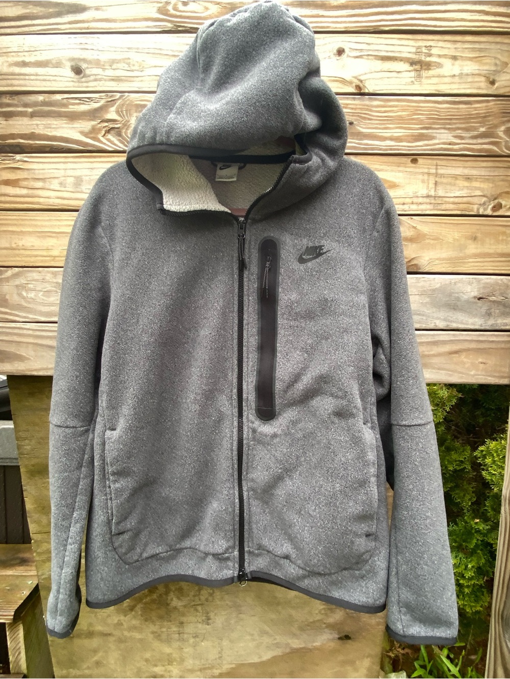 Nike Sportswear Tech Mens Fleece Zip Up Hoodie Size Large